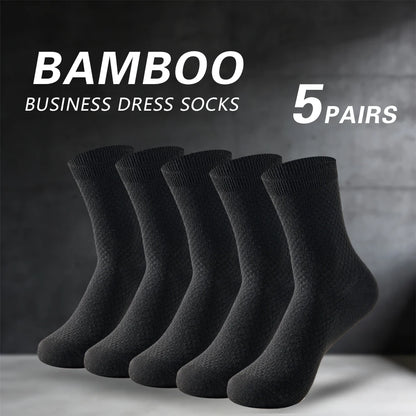 Frontal Wear Bamboo Business Dress Socks 5 pairs