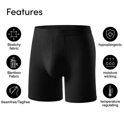 Frontal Wear Bamboo Boxer Briefs